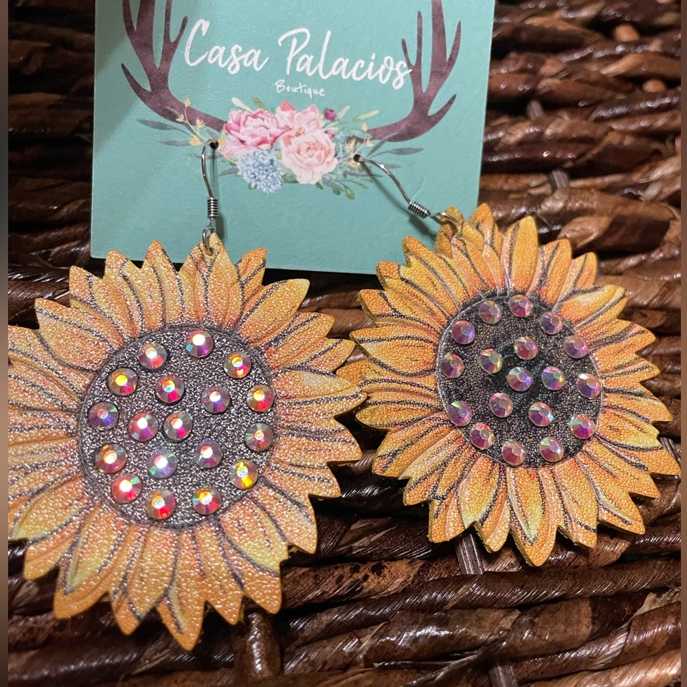 Sunflower Statement Earrings